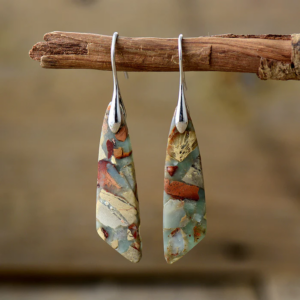 Brincos Vintage com Pedras Naturais II