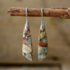 Brincos Vintage com Pedras Naturais