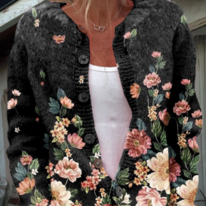 Kivara™ | Cardigan Floral Vintage