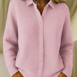 Camille™ | Cardigan de Malha Texturizada com Botões