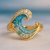 Anel Criativo Wave Gold III