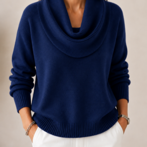 Caralina™ | Suéter Elegante com Gola Cowl
