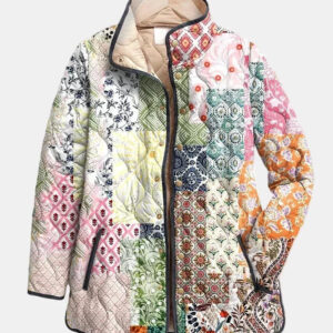Suri | Jaqueta Casuale com Estampa Floral Acolchoada