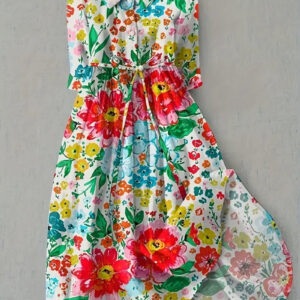 Colette | Vestido Floral Brilhante e Colorido
