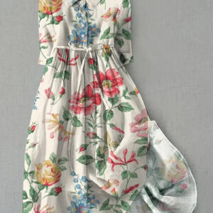 Isabelle | Vestido Floral Clássico