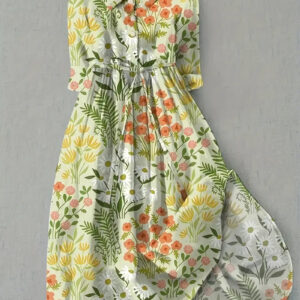 Florine | Vestido Floral Fresco de Primavera