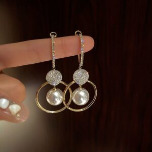 Pearluxe™ | Brincos de Pérola com Zircônia