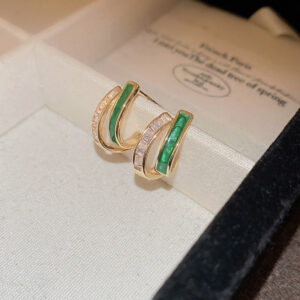 Brincos Chloé Folhagem | Ouro 14k