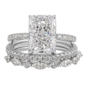 Conjunto de Anéis de Casamento Jaily 3PC