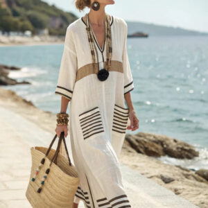 Kathleen | Vestido Maxi Verão Elegante e Solto
