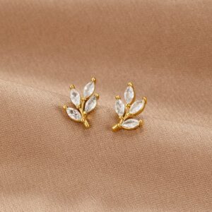 Brincos de Estudo em Cristal Elegante