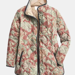Naya | Jaqueta Casual Quilted Floral Vintage