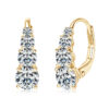 Brincos Carol com Quatro Pedras | Ouro 16k