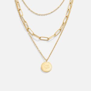 Colar Geya com Camadas de Moedas