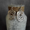 Brincos Vintage em Prata com Design Espiral