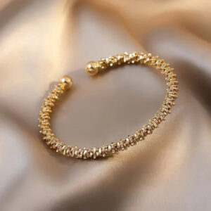 Pulseira Dourada Brilhante Offenes