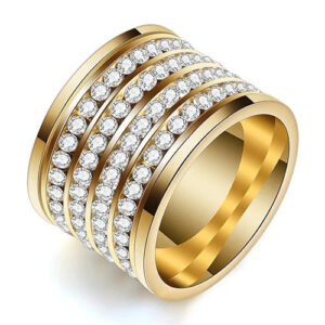 Anel vintage com zirconia incrustada Dubai