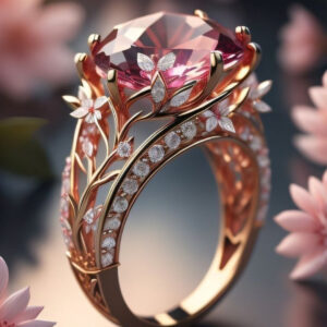 Anel de Flor Rosa Exótica II