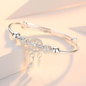 Pulseira de Sonho Ajustável Prata